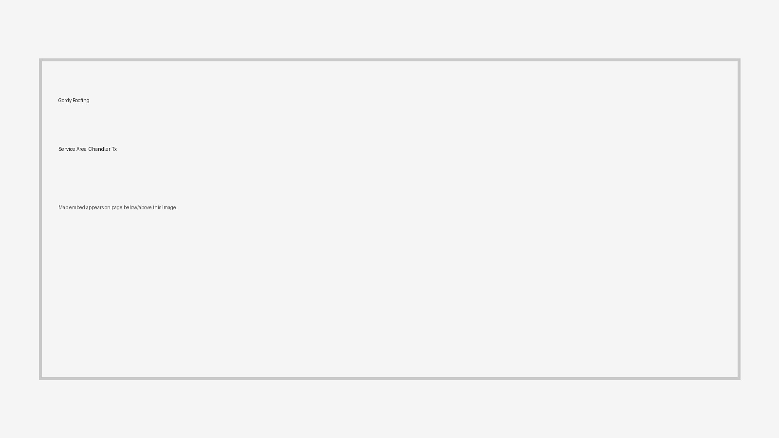 Roofing service area Chandler TX